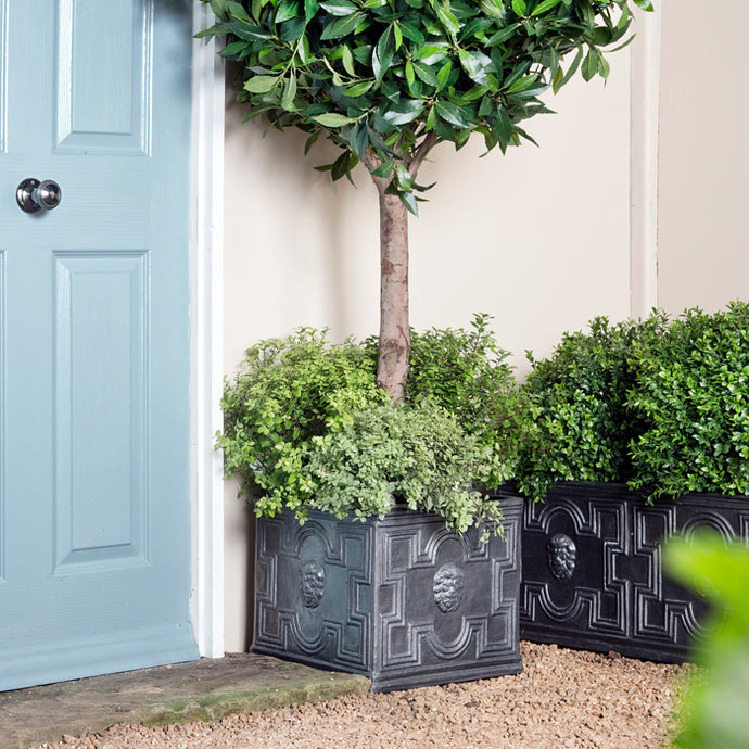 Create a chic entrance with Faux Lead planters
