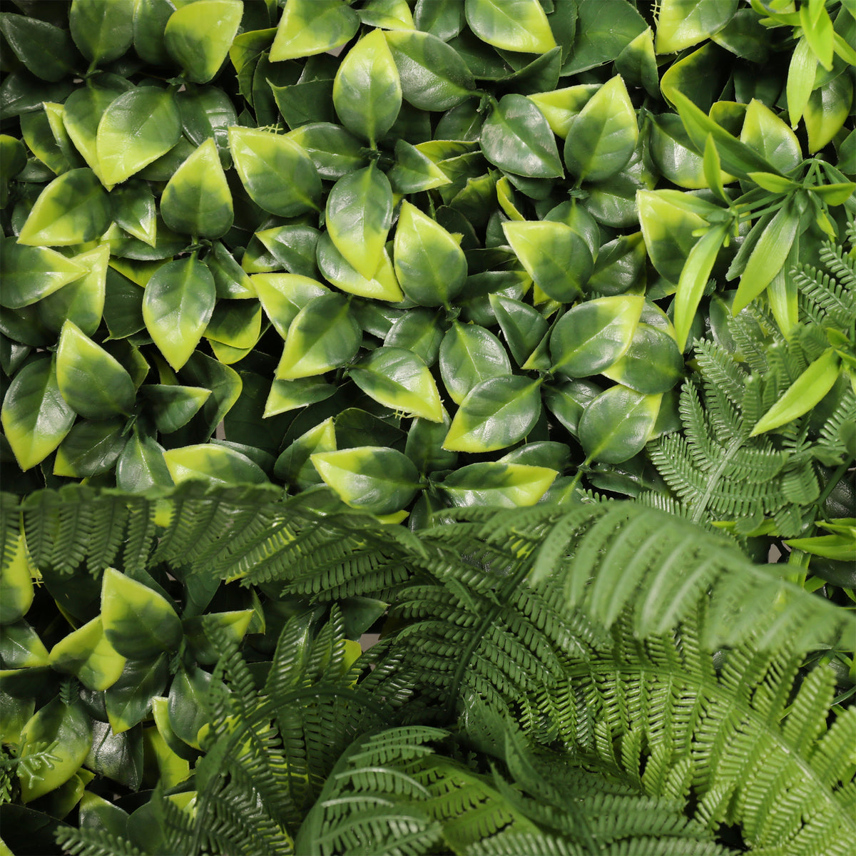'Lush' Artificial Green Wall Panel 1m x 1m Flexible – Verti Green